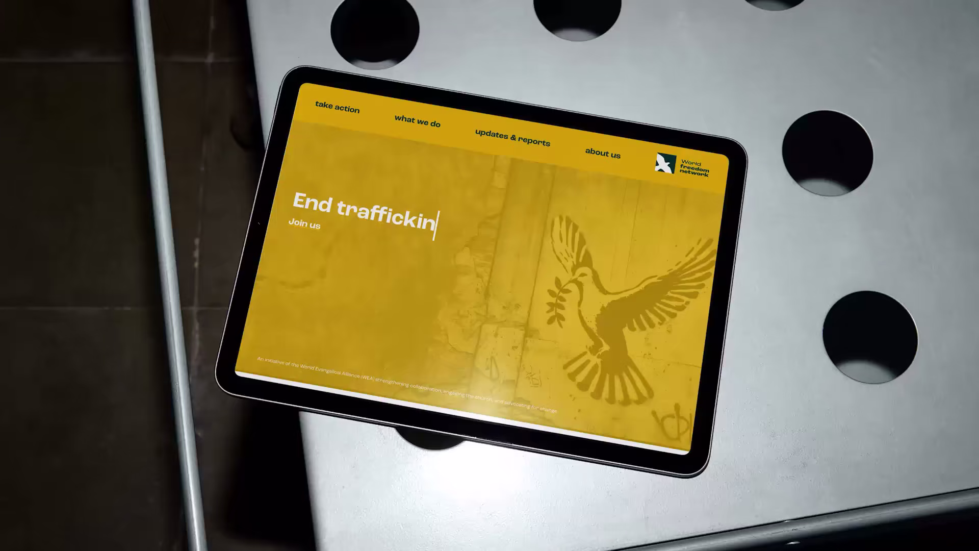 World Freedom Network brand reveal animation still